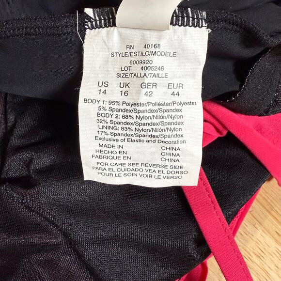 Magicsuit NWT Aubrey One Piece High Neck Coral Rose Pink Size 14 Soft Cup Bra - Picture 6 of 14